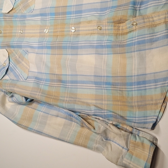 Vinyard Vines Beach Plaid Shirt  Size  8 - Picture 3 of 16